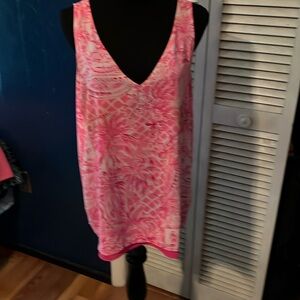 Lilly Pulitzer pink reversible tank